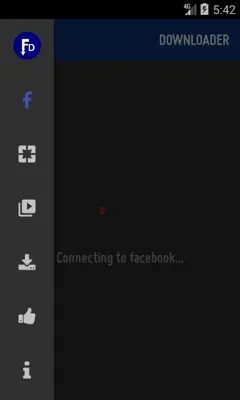 FDownloader - Video downloader for Facebook android App screenshot 0