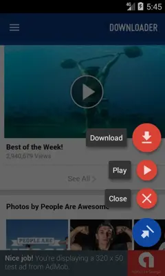 FDownloader - Video downloader for Facebook android App screenshot 1